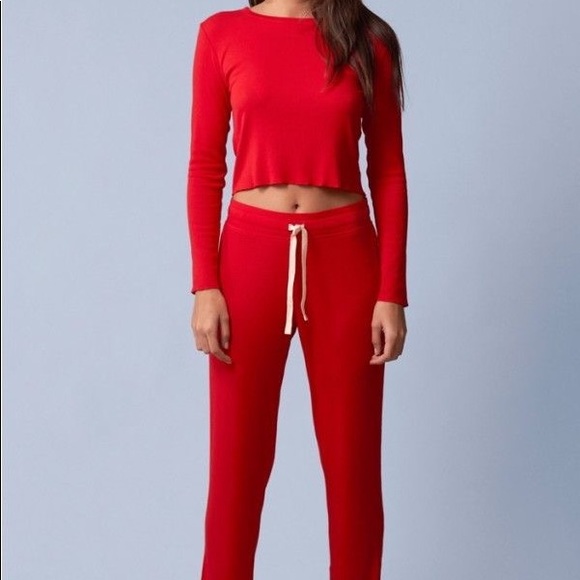 Skarlett Blue Daydream Cropped Shirt & Lounge Pant - Picture 2 of 3